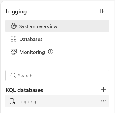 KQL Database view